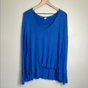 We The Free Women's Blue Long Sleeve Top Medium